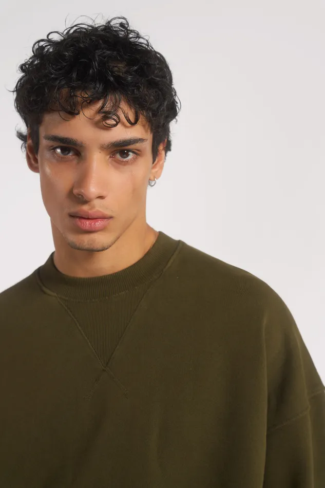 Jaded London Shop NTRLS Moss Crew Neck Sweatshirt Men Loungewear