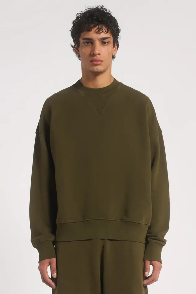 Jaded London Shop NTRLS Moss Crew Neck Sweatshirt Men Loungewear