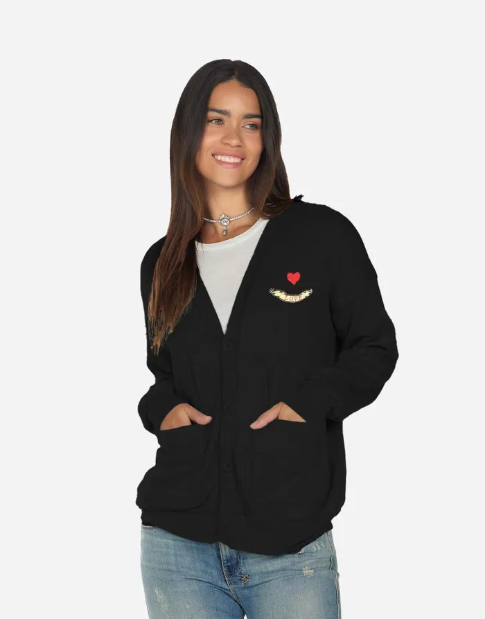 Jamila Floral Eye Love Black Women039s Lauren Moshi Sweaters and Knits