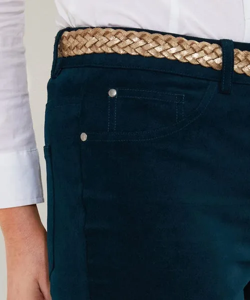 Jeans and Trousers Majestic Moleskin Trousers Teal Joebrowns Apparel Jeans and Trousers Majestic Moleskin Trousers Teal Joebrowns Apparel