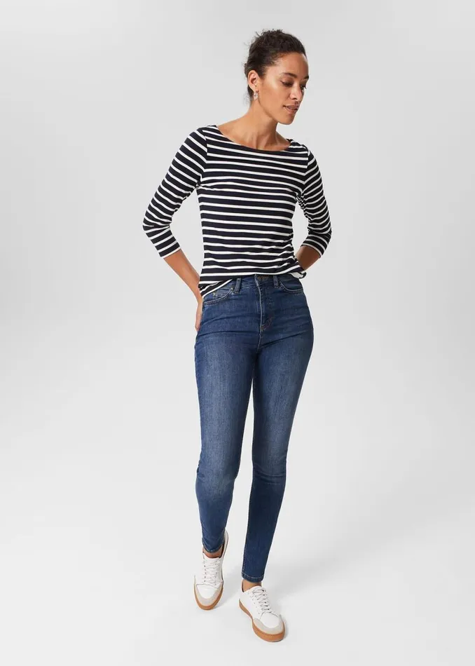 Jeans Women HOBBS Gia Sculpting Jeans Mid Wash