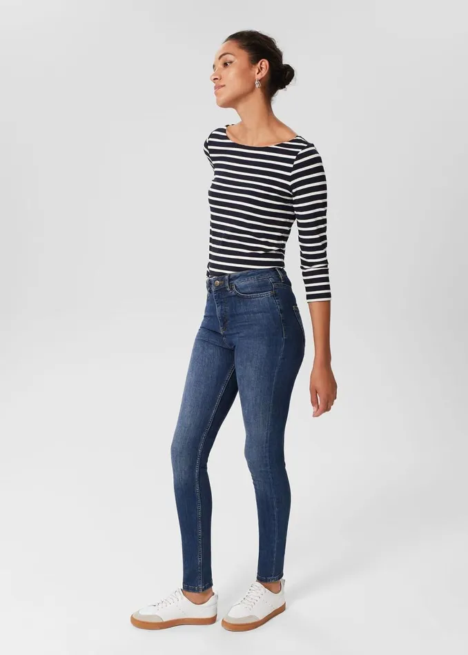 Jeans Women HOBBS Gia Sculpting Jeans Mid Wash