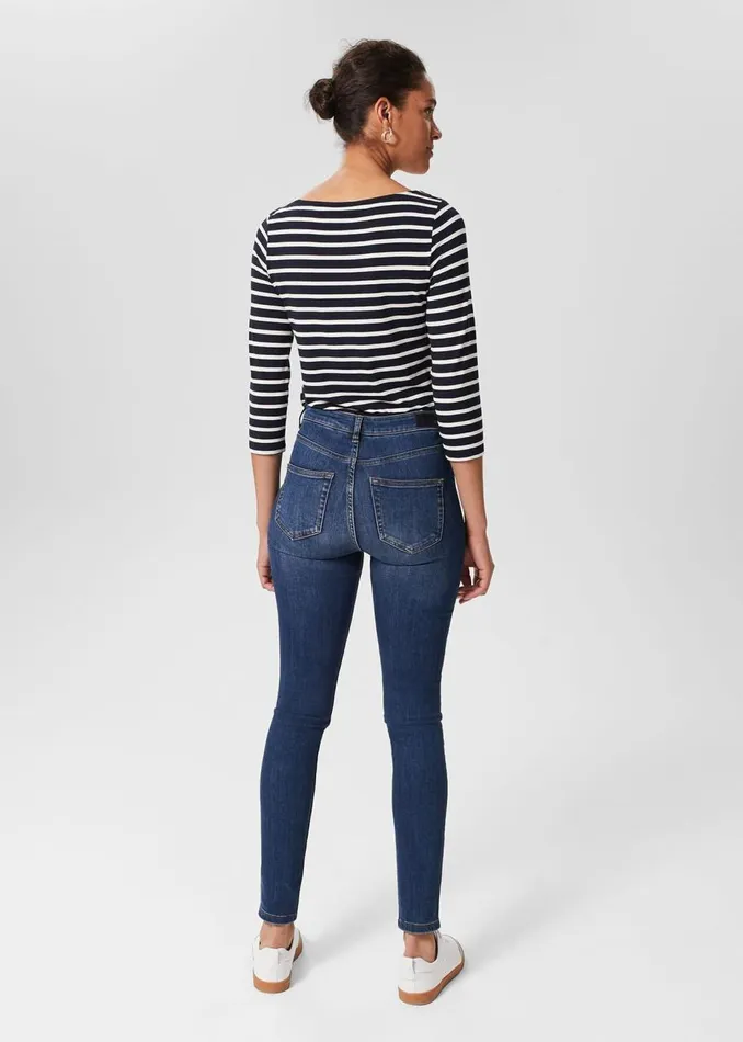 Jeans Women HOBBS Gia Sculpting Jeans Mid Wash