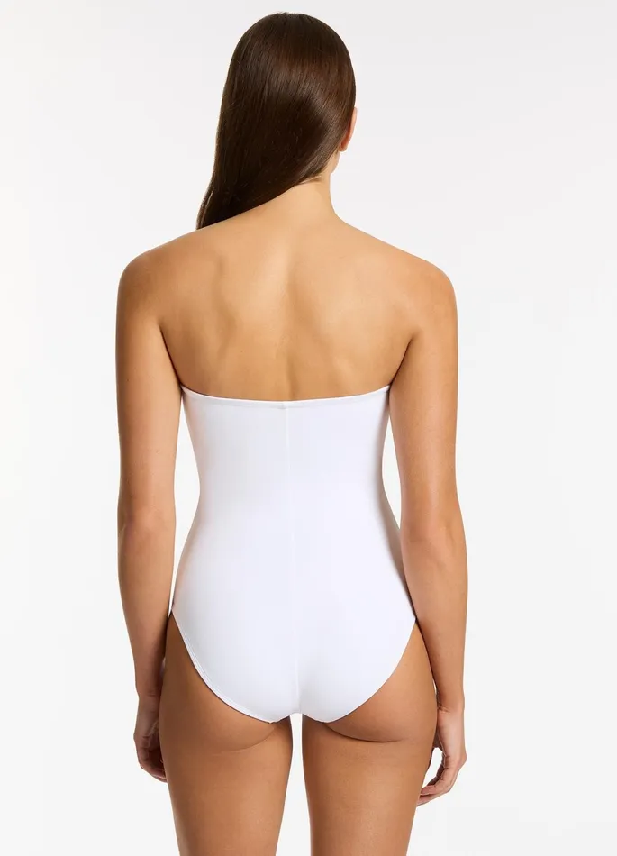 Jetset Bandeau One Piece White Women JETS Australia Bandeau One Piece