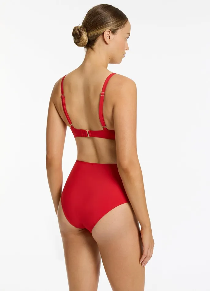 Jetset Trim CD Triangle Bikini Top Rosso Women JETS Australia Tri Bikini Tops