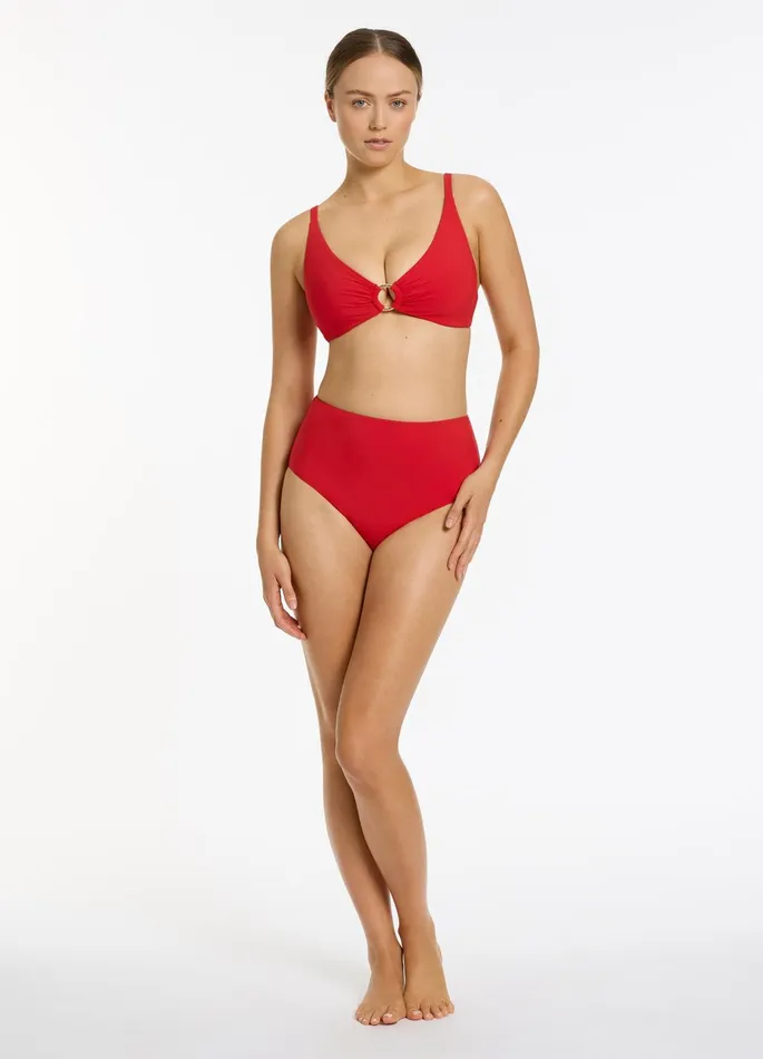 Jetset Trim CD Triangle Bikini Top Rosso Women JETS Australia Tri Bikini Tops