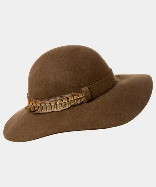 Joebrowns Accessories and Jewellery Apparel Alexis Feather Trim Hat Chocolate Joebrowns Accessories and Jewellery Apparel Alexis Feather Trim Hat Chocolate