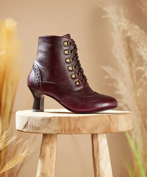 Joebrowns Fenchurch Burgundy Leather Ankle Boots Burgundy Apparel Shoes Sandals and Boots