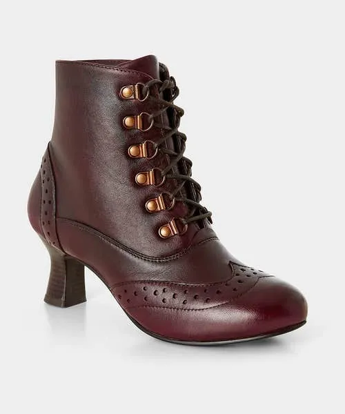 Joebrowns Fenchurch Burgundy Leather Ankle Boots Burgundy Apparel Shoes Sandals and Boots