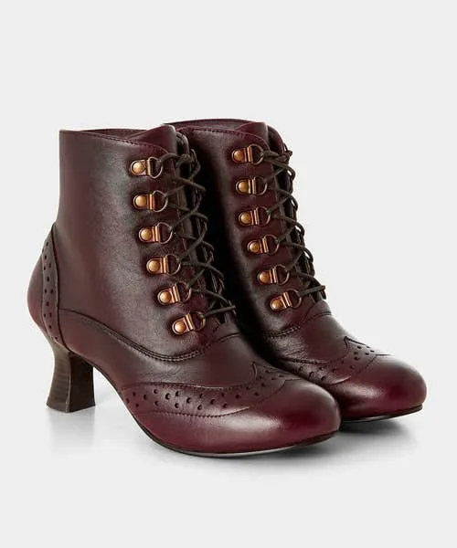 Joebrowns Fenchurch Burgundy Leather Ankle Boots Burgundy Apparel Shoes Sandals and Boots