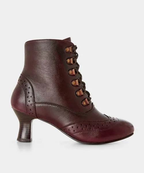 Joebrowns Fenchurch Burgundy Leather Ankle Boots Burgundy Apparel Shoes Sandals and Boots