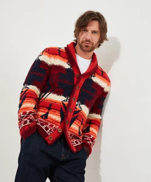 Joebrowns Knitwear Apparel Artisan Cardigan Sunset