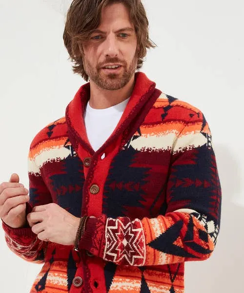 Joebrowns Knitwear Apparel Artisan Cardigan Sunset