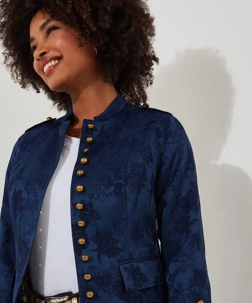 Joebrowns Must Have Military Jacquard Jacket Blue Apparel Coats and Jackets