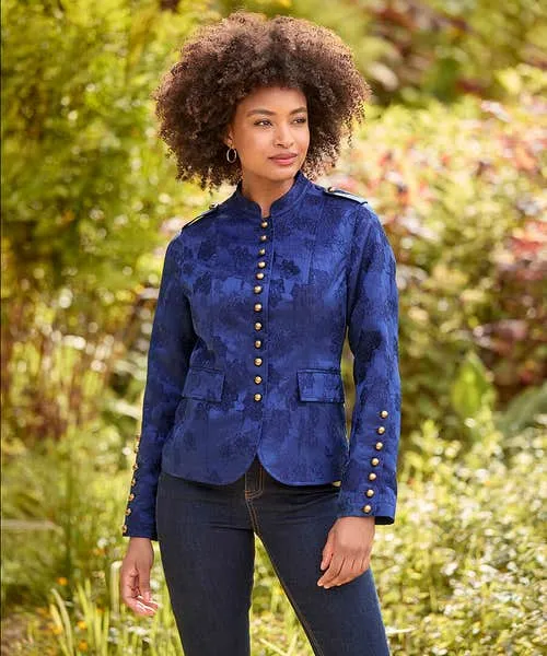 Joebrowns Must Have Military Jacquard Jacket Blue Apparel Coats and Jackets
