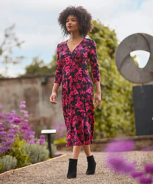 Joebrowns Pop of Colour Jersey Dress Black Apparel Petite Collection