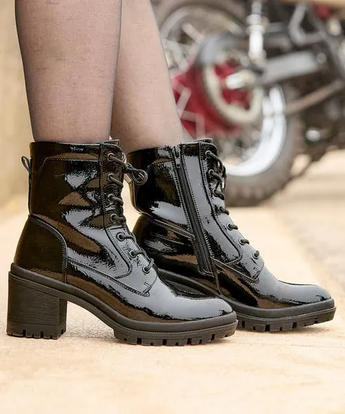 Joebrowns Shoes Sandals and Boots Apparel Go Getter Patent Boots Black