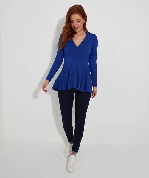 Joebrowns Tops Tunics and Blouses Apparel Ellie Jersey Tunic Cobalt