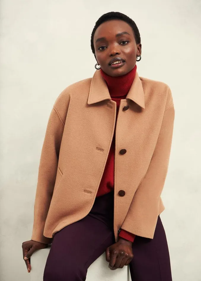 Jumpers and Cardigans Women HOBBS Delora Cashmere Roll Neck Jumper Pomegranate Red