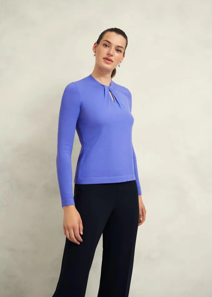 Jumpers and Cardigans Women HOBBS Effie Knitted Jumper Regatta Blue