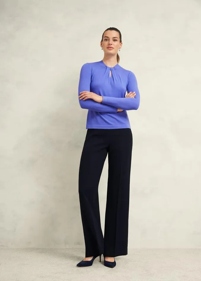 Jumpers and Cardigans Women HOBBS Effie Knitted Jumper Regatta Blue