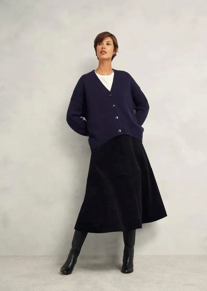 Jumpers and Cardigans Women HOBBS Ember Cardigan With Alpaca Hobbs Navy