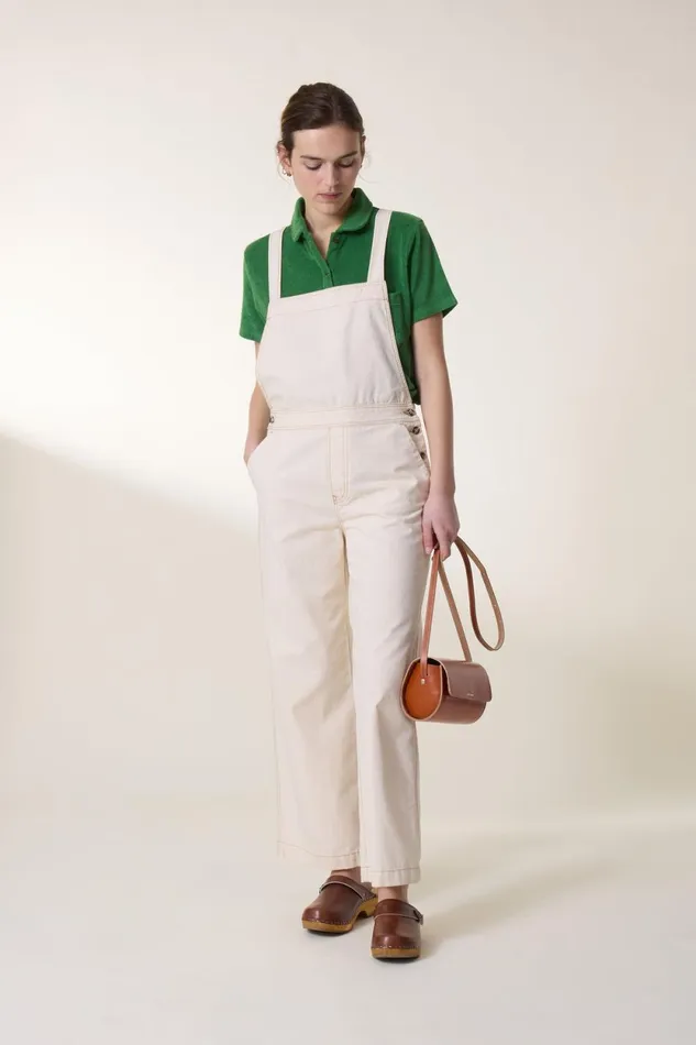 Jumpsuits Women Leon and Harper Olivo Plain Jumpsuit Ecru