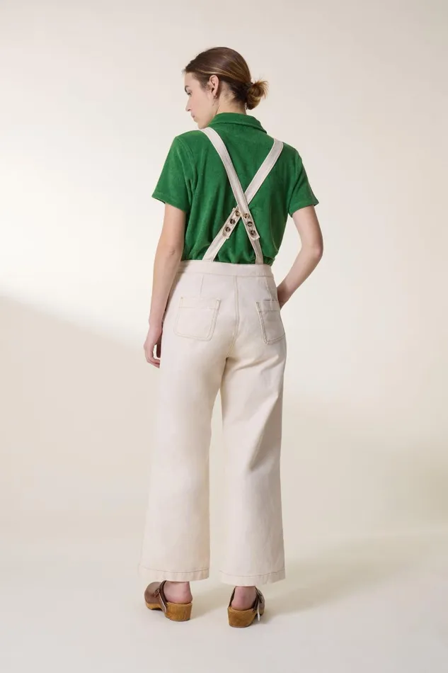 Jumpsuits Women Leon and Harper Olivo Plain Jumpsuit Ecru