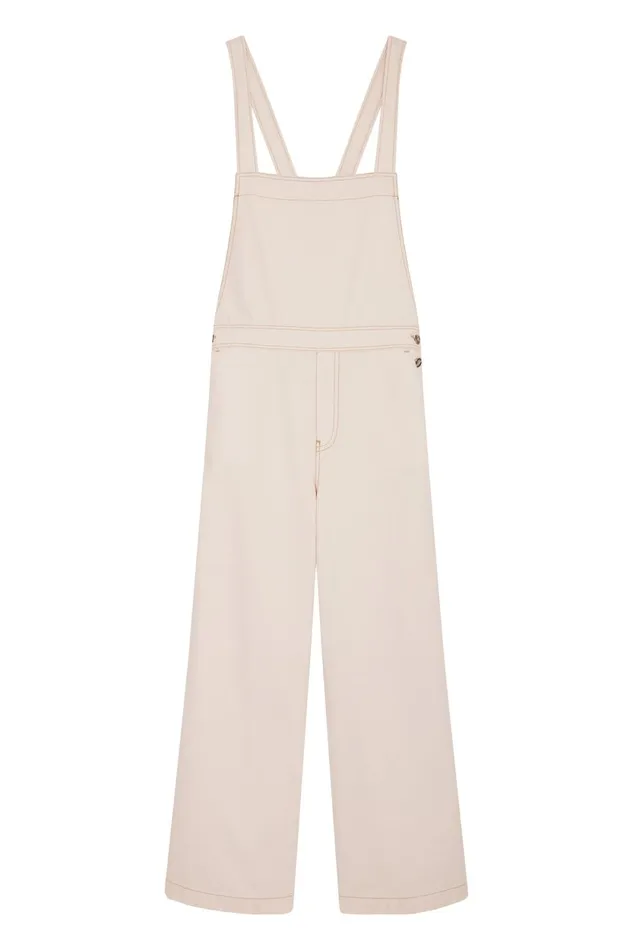 Jumpsuits Women Leon and Harper Olivo Plain Jumpsuit Ecru
