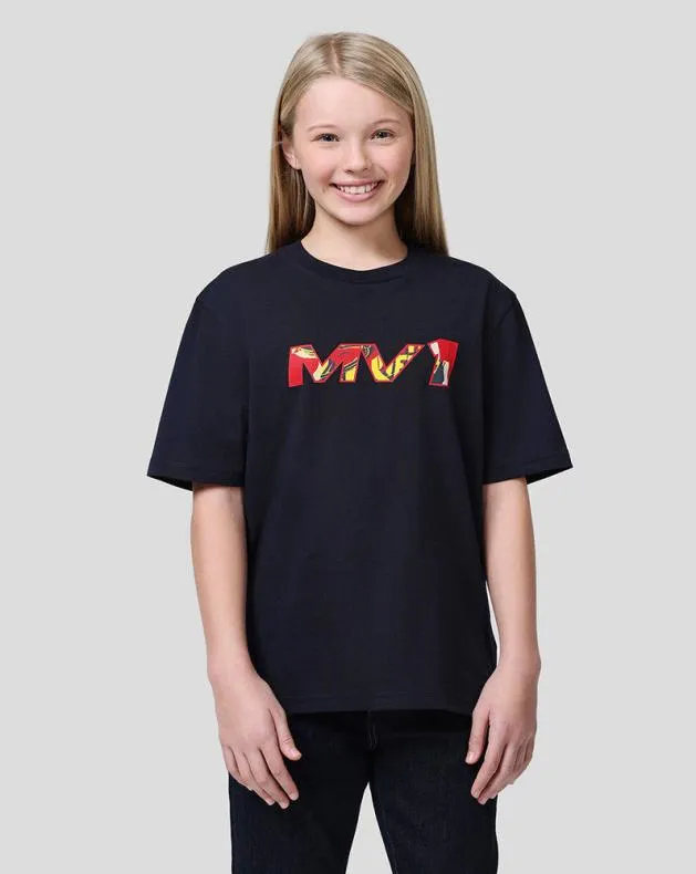 Junior Castore Junior Oracle Red Bull Racing S Max Pop Art Oversized Tee 8211 Night Sky