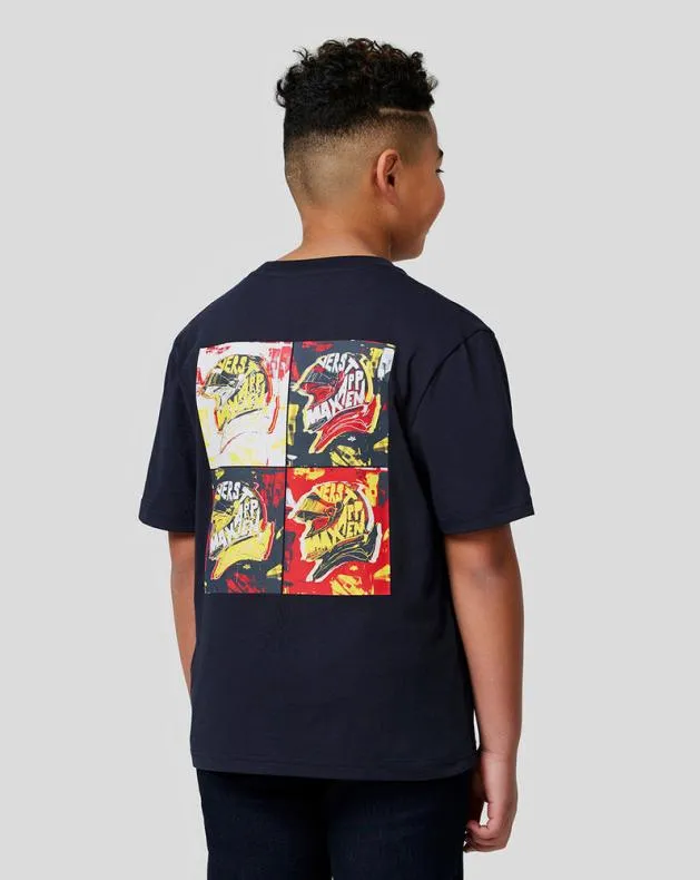 Junior Castore Junior Oracle Red Bull Racing S Max Pop Art Oversized Tee 8211 Night Sky