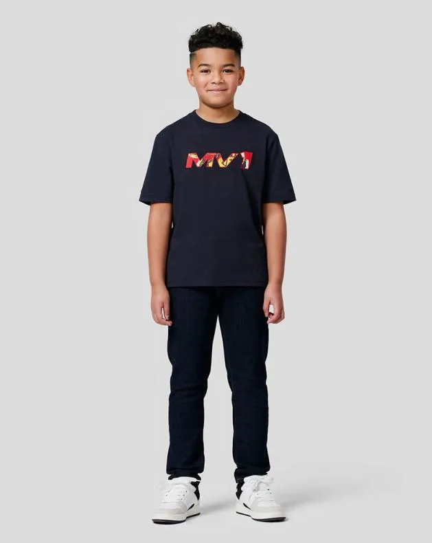Junior Castore Junior Oracle Red Bull Racing S Max Pop Art Oversized Tee 8211 Night Sky