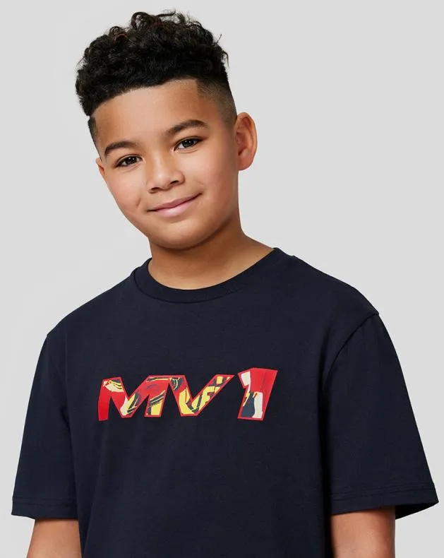 Junior Castore Junior Oracle Red Bull Racing S Max Pop Art Oversized Tee 8211 Night Sky