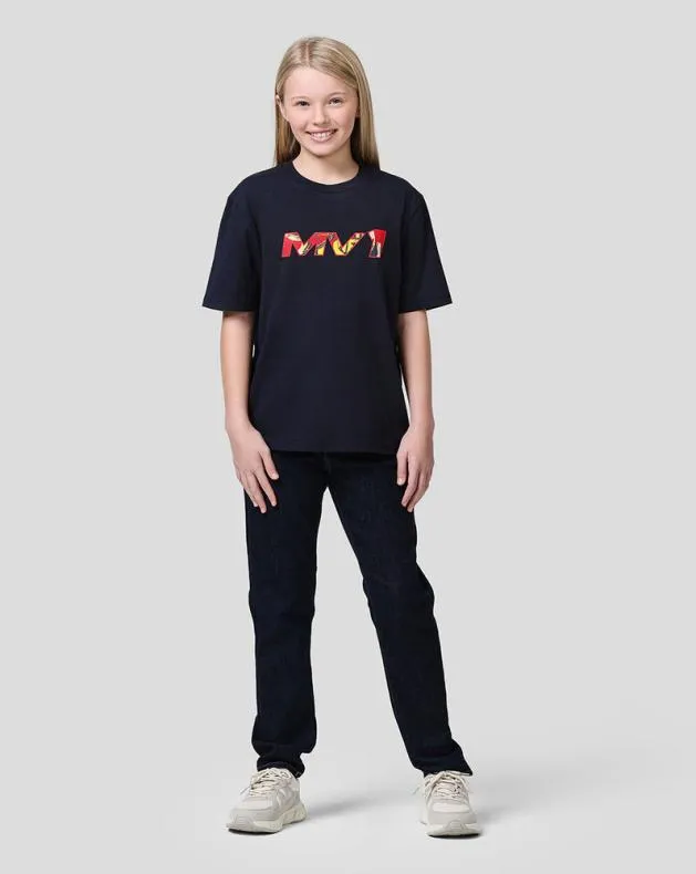 Junior Castore Junior Oracle Red Bull Racing S Max Pop Art Oversized Tee 8211 Night Sky