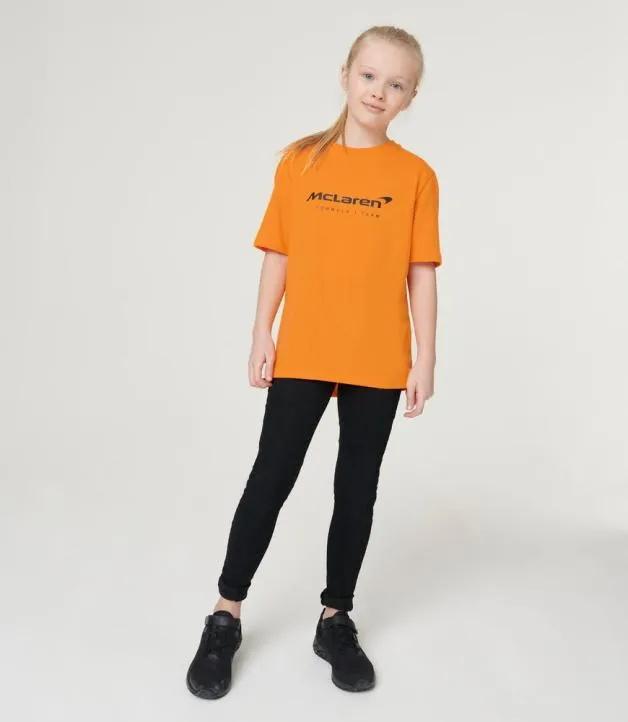 Junior Castore Junior Papaya S Mclaren Team Core Essentials TShirt