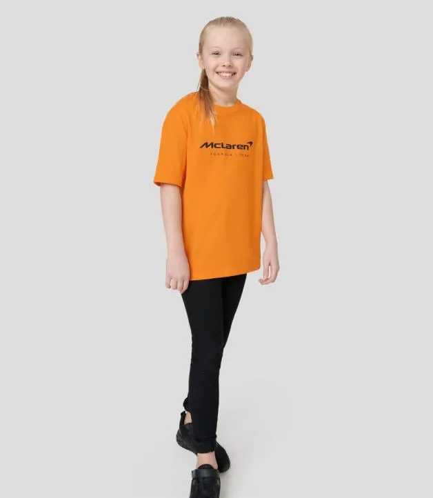 Junior Castore Junior Papaya S Mclaren Team Core Essentials TShirt