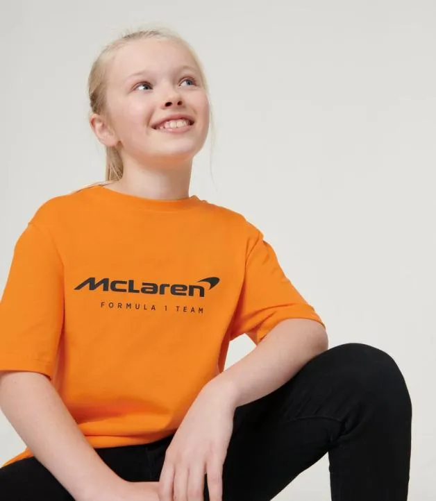 Junior Castore Junior Papaya S Mclaren Team Core Essentials TShirt