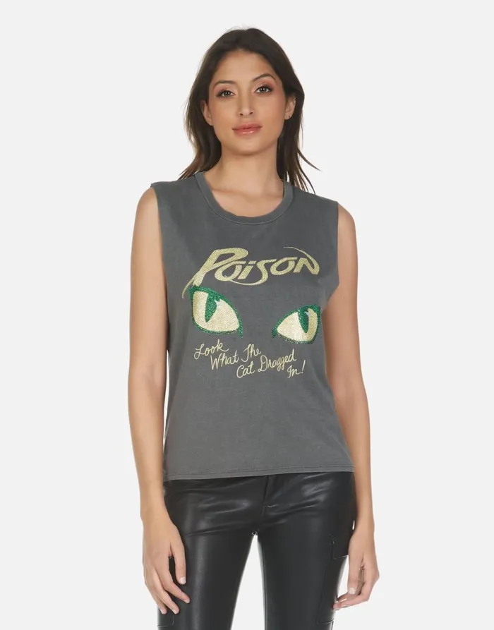 Kel X Crystal Poison Pigment Black Women039s Lauren Moshi Tanks