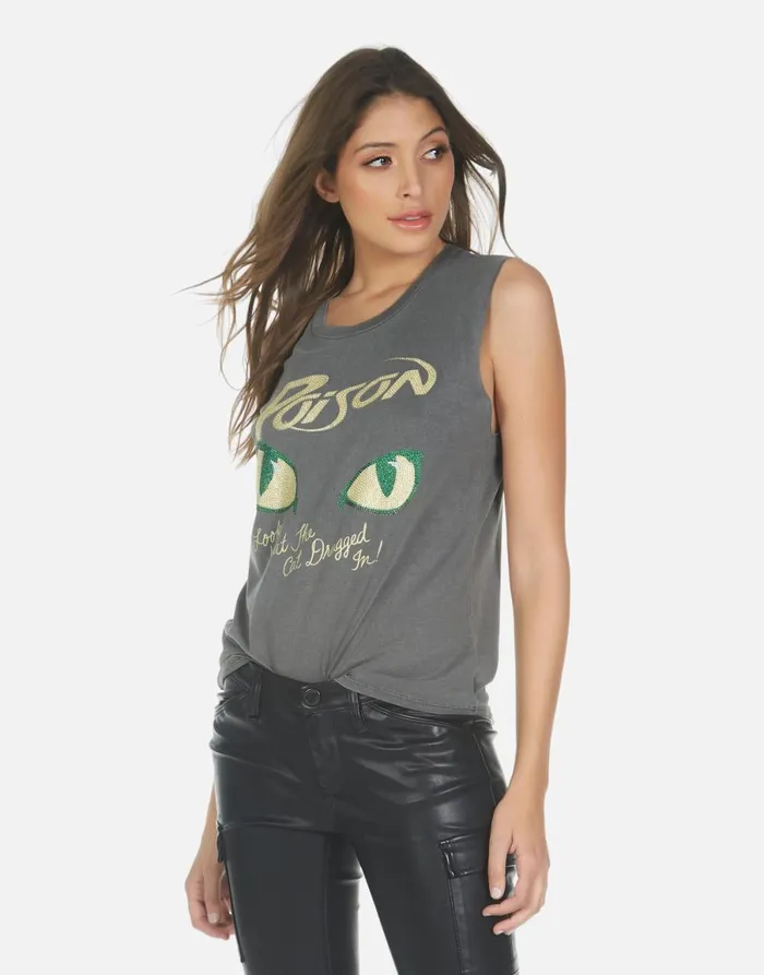 Kel X Crystal Poison Pigment Black Women039s Lauren Moshi Tanks