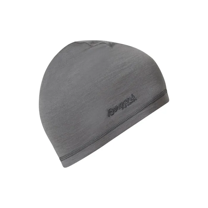Kids Bergans Of Norway Beanies And Balaclava Bergans Wool Junior Beanie Solid Grey