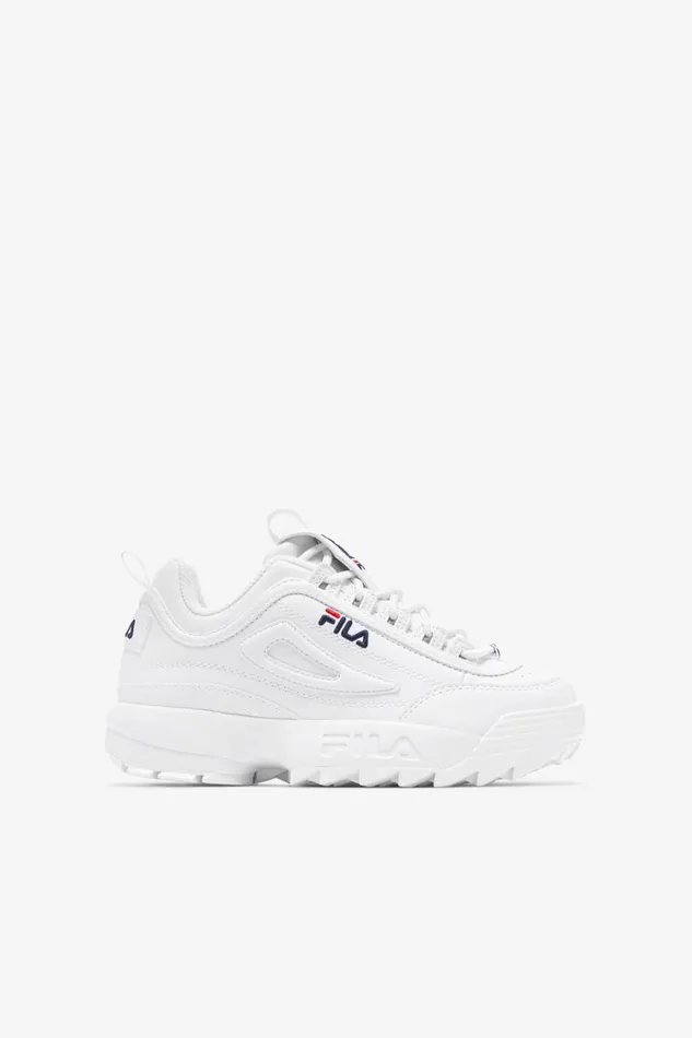 Kids Big Kids 357 Fila Kids039 Disruptor 2 111 White Peacoat Red