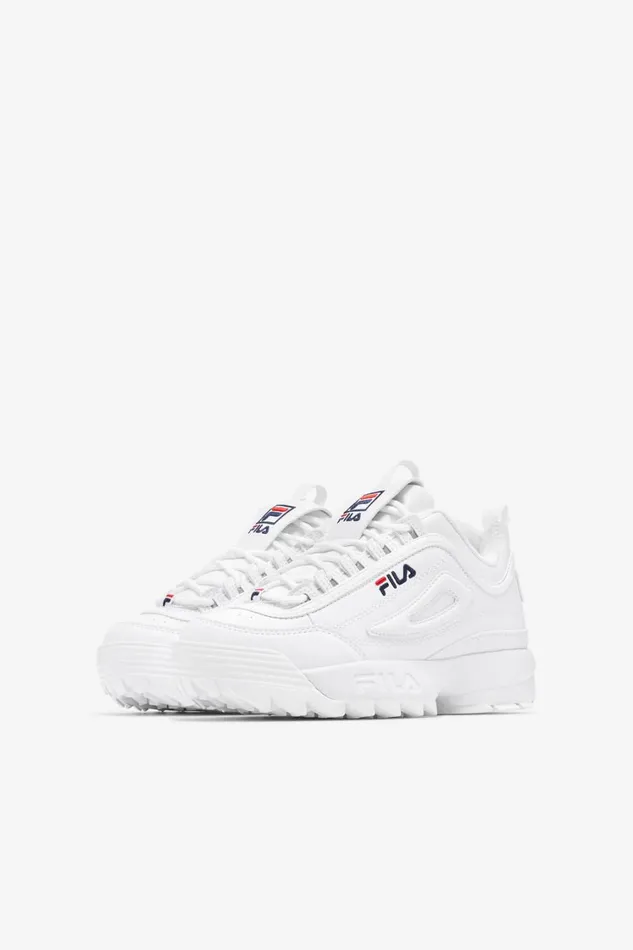 Kids Big Kids 357 Fila Kids039 Disruptor 2 111 White Peacoat Red