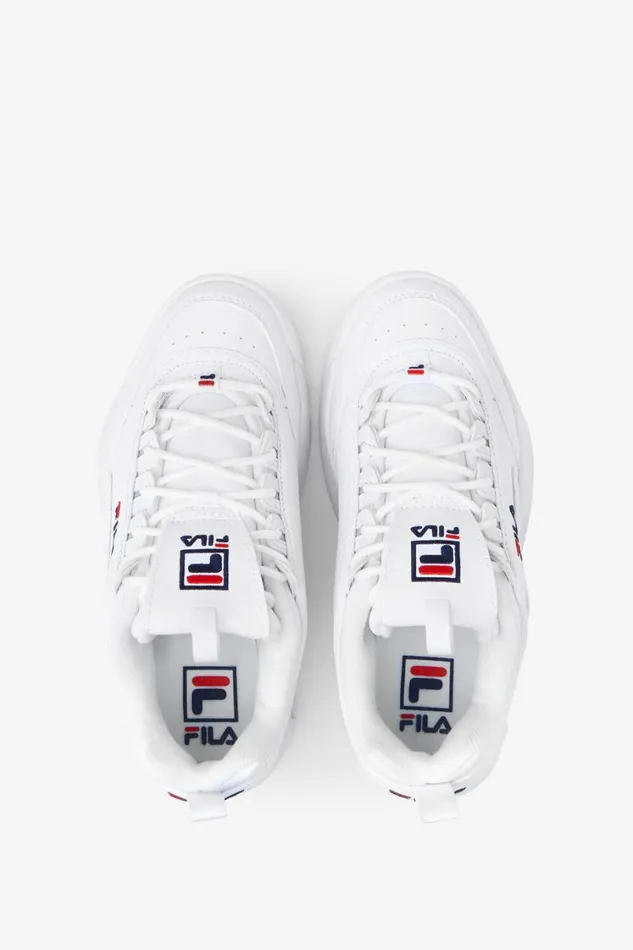 Kids Big Kids 357 Fila Kids039 Disruptor 2 111 White Peacoat Red