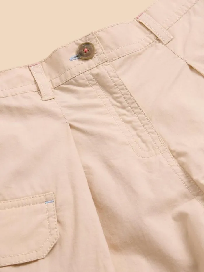 Kids Colette Cargo Short Light Natural White Stuff Trousers