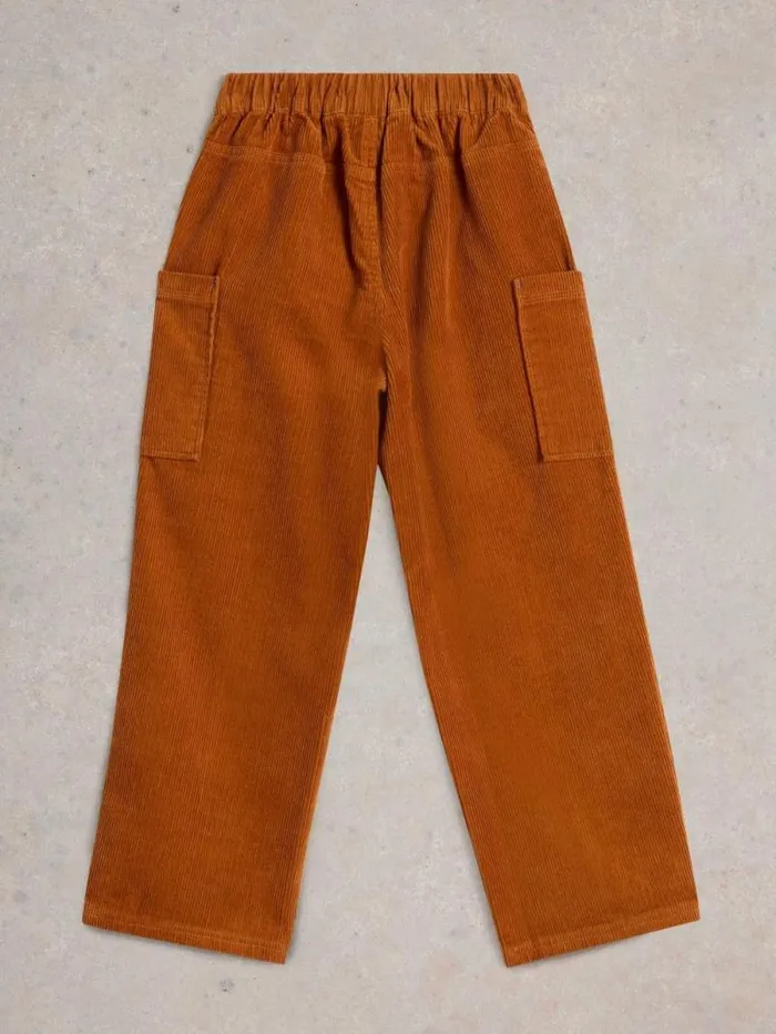 Kids Cord Cargo Trouser Dark Orange White Stuff Trousers Kids Cord Cargo Trouser Dark Orange White Stuff Trousers