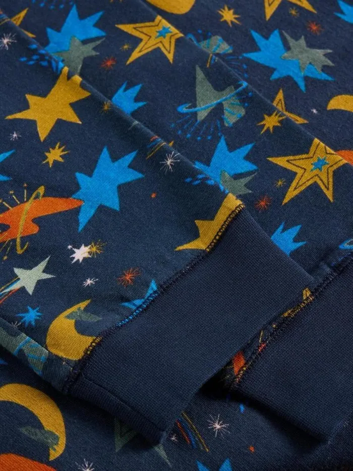 Kids Cosmic PJ Set Navy Print White Stuff Pyjamas