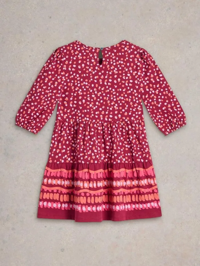Kids Dotty Print Jersey Dress Dark Purple White Stuff Dresses and Skirts Kids Dotty Print Jersey Dress Dark Purple White Stuff Dresses and Skirts