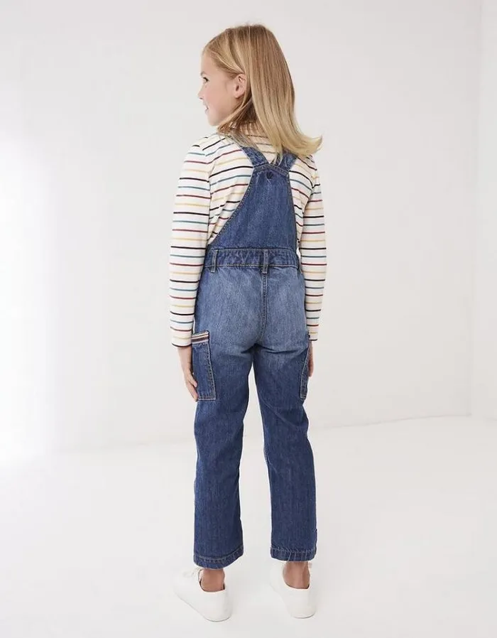 Kids FatFace Kids039 Sale Rainbow Dungarees Denim