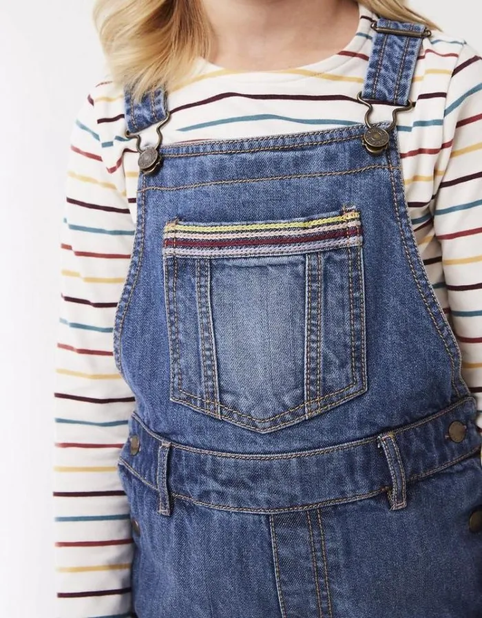 Kids FatFace Kids039 Sale Rainbow Dungarees Denim