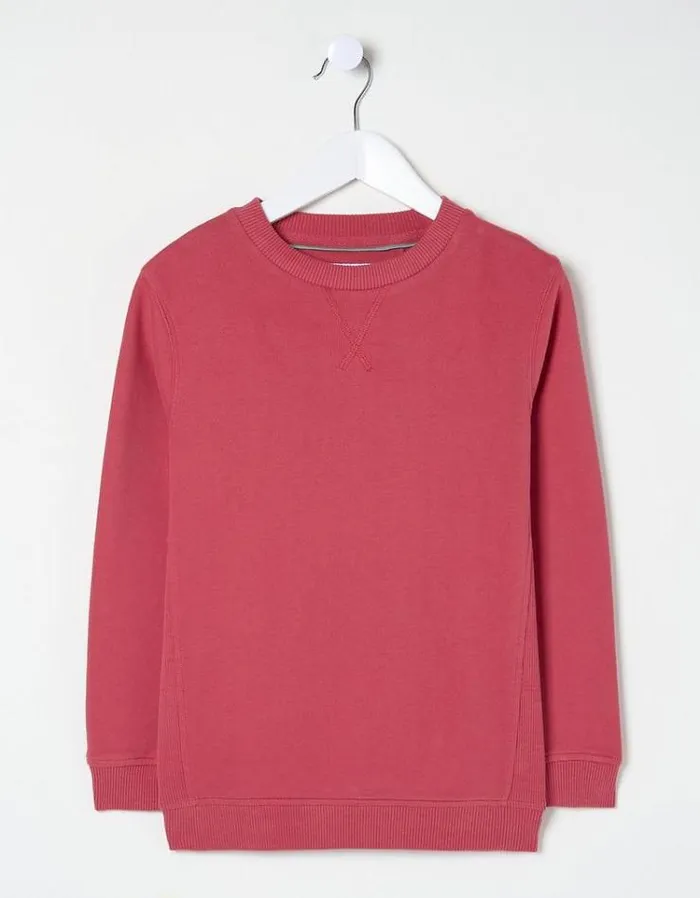 Kids FatFace Sweatshirts and Hoodies Enborne Crew Sweatshirt Red